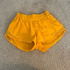 Lululemon orange hottie hot shorts!